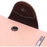 Компактний жіночий гаманець із натуральної шкіри пудрового кольору KARYA (2421348) - 3
