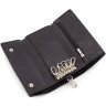 Велика ключниця-гаманець із натуральної шкіри флотар чорного кольору ST Leather 1767346 - 7