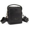Маленькая мужская сумка-барсетка из натуральной кожи в черном цвете Tavinchi 77546 - 3