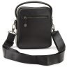 Маленькая мужская сумка-барсетка из натуральной кожи в черном цвете Tavinchi 77546 - 5