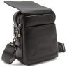 Маленькая мужская сумка-барсетка из натуральной кожи в черном цвете Tavinchi 77546 - 6