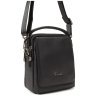 Маленькая мужская сумка-барсетка из натуральной кожи в черном цвете Tavinchi 77546 - 7