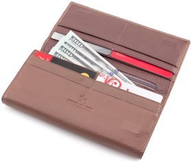 Стильный кожаный кошелек на магнитной фиксации Marco Coverna (17414)