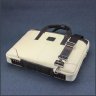 Мужская кожаная сумка молочного цвета под ноутбук до 15 дюймов Tom Stone 77746 - 5