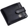 Кожаной мужское портмоне на кнопке со съемным блоком для карт Hammonds Flycatcher HF502 черный 107946 modnotak фото - 5