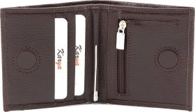 Коричневое мужское портмоне с зажимом для купюр KARYA (21766)