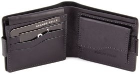 Кожаный мужской кошелек ручной работы Grande Pelle (13057)