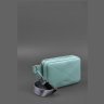 Шкіряна жіноча поясна сумка бірюзового кольору BlankNote Dropbag Mini 78546 - 4