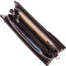 Шкіряний гаманець-клатч коричневого кольору з фактурою під крокодила CANPELLINI (2421536) - 5