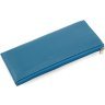 Тонкий жіночий гаманець із натуральної шкіри насиченого синього кольору Marco Coverna 68646 - 3