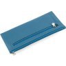 Тонкий жіночий гаманець із натуральної шкіри насиченого синього кольору Marco Coverna 68646 - 4