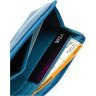 Тонкий жіночий гаманець із натуральної шкіри насиченого синього кольору Marco Coverna 68646 - 7