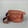 Поясна сумка із вінтажної шкіри світло-коричневого кольору BlankNote 78946 - 4