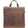 Мужская сумка под ноутбук и документы из винтажной кожи светло-коричневого цвета Visconti Axel 69146 - 7