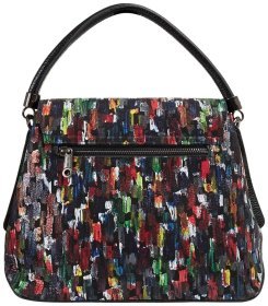 Яскрава шкіряна жіноча сумка з клапаном на магніті Desisan 80347