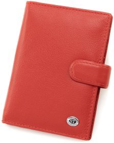 Обкладинка для документів, паспорта та карток ST Leather 90847 червоного кольору