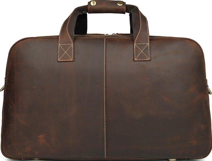 Стильна дорожня сумка з натуральної винтажной шкіри VINTAGE STYLE (14505)