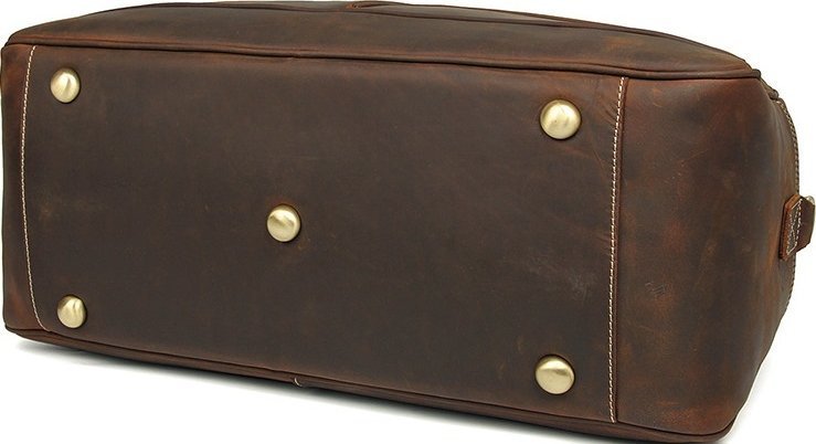 Стильная дорожная сумка из натуральной винтажной кожи VINTAGE STYLE (14505)