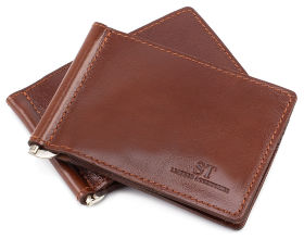 Солидный зажим для денег с фиксацией ST Leather (16854)