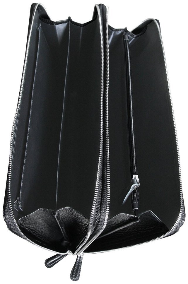 Сумка для ноутбука 13 дюймов черного цвета в зернистой коже Vip Collection 102347 modnotak фото №6