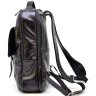 Мужской рюкзак большого размера из натуральной кожи черного окраса TARWA (19928) - 3