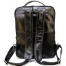Мужской рюкзак большого размера из натуральной кожи черного окраса TARWA (19928) - 4