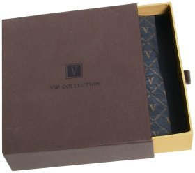 Шкіряний картхолдер Beverly Hills чорного кольору з яскравими вставками Vip Collection 102547