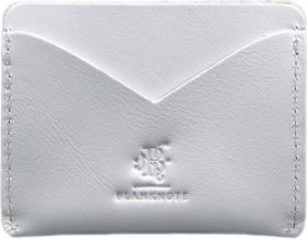 Компактная кожаная визитница белого цвета BlankNote (42547)