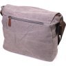 Сіра горизонтальна чоловіча сумка для ноутбука з текстилю Vintage (2421241) - 2