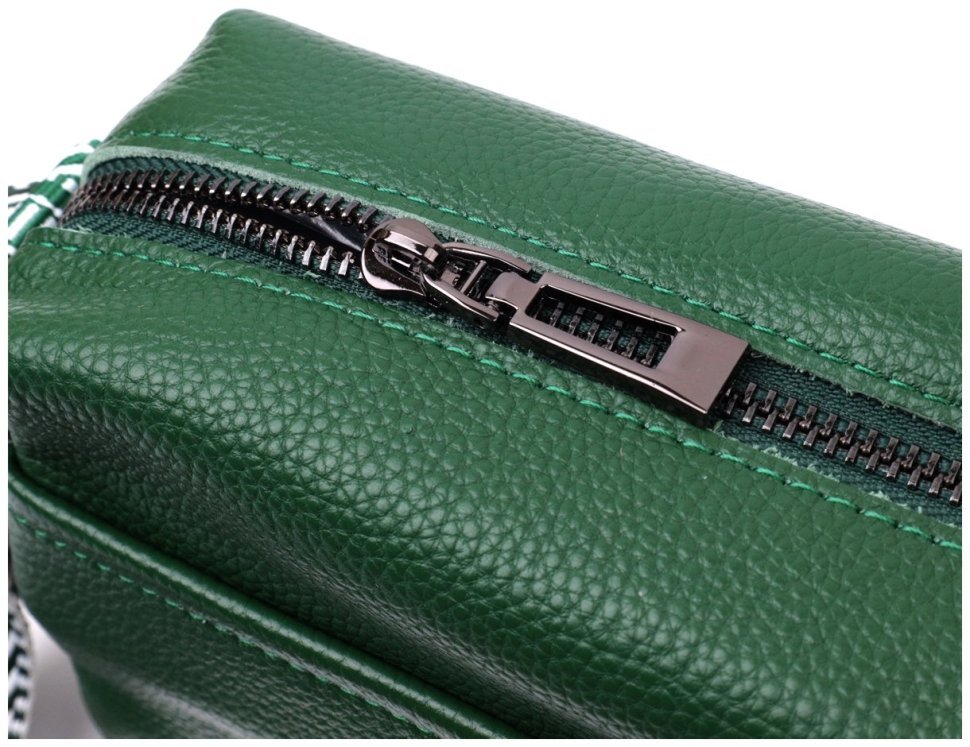 Женская сумка из натуральной кожи Vintage 22603 Зеленая modnotak фото №5