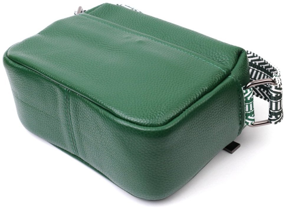 Женская сумка из натуральной кожи Vintage 22603 Зеленая modnotak фото №8