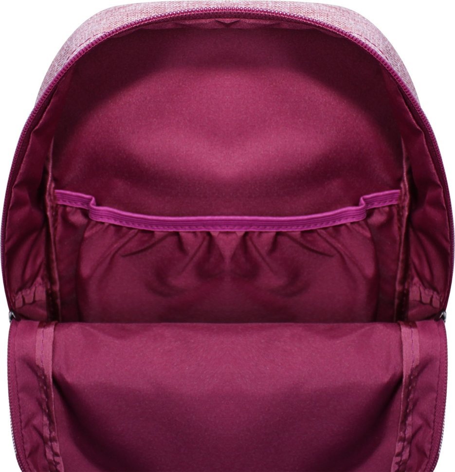 Молодежный рюкзак из текстиля бордового цвета Bagland (52747)