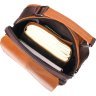 Руда чоловіча шкіряна сумка-барсетка з ручкою Vintage (2421273) - 5