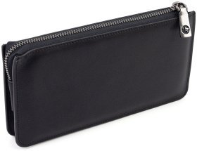 Шкіряний чоловічий клатч-гаманець HT Leather 113247 чорний