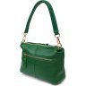 Жіноча сумка зеленого кольору з натуральної шкіри через плече Vintage (2422097) - 2
