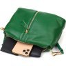 Жіноча сумка зеленого кольору з натуральної шкіри через плече Vintage (2422097) - 7