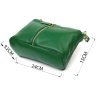 Женская сумка зеленого цвета из натуральной кожи через плечо Vintage (2422097) - 10