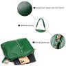 Жіноча сумка зеленого кольору з натуральної шкіри через плече Vintage (2422097) - 11