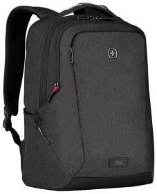 Діловий рюкзак із поліестеру з відсіком для ноутбука до 16" Wenger MX Professional сірого кольору 103547