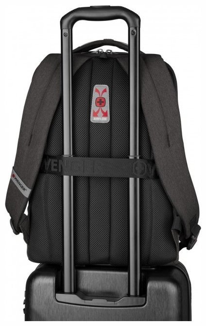 Деловой рюкзак из полиэстера с отсеком для ноутбука до 16" Wenger MX Professional серого цвета 103547 фото №5 Деловой рюкзак из полиэстера с отсеком для ноутбука до 16" Wenger MX Professional серого цвета 103547 modnotak фото №5