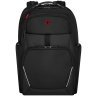 Вместительный мужской рюкзак для ноутбука из качественного полиэстера Wenger New Icons Meteor 17" черного цвета 103647 modnotak фото - 8