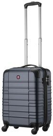 Валіза Wenger, Amplar, мала, пластик, 4 колеса, синя