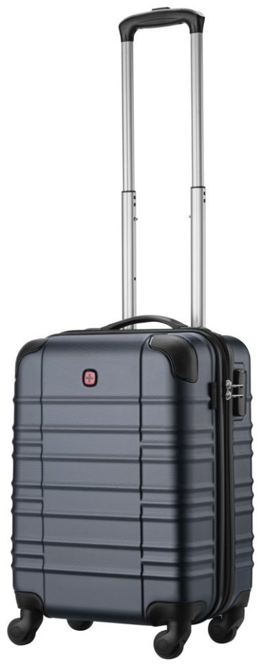 Валіза Wenger, Amplar, мала, пластик, 4 колеса, синя modnotak фото №2