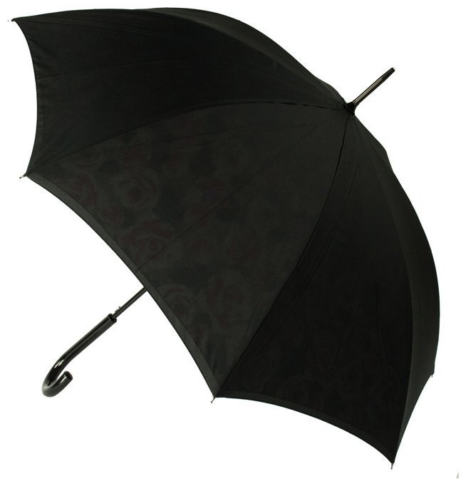 Зонт-трость женский Fulton Bloomsbury-2 L754 Painted Roses (полуавтомат, черный с принтом роз) 93847 modnotak фото №5