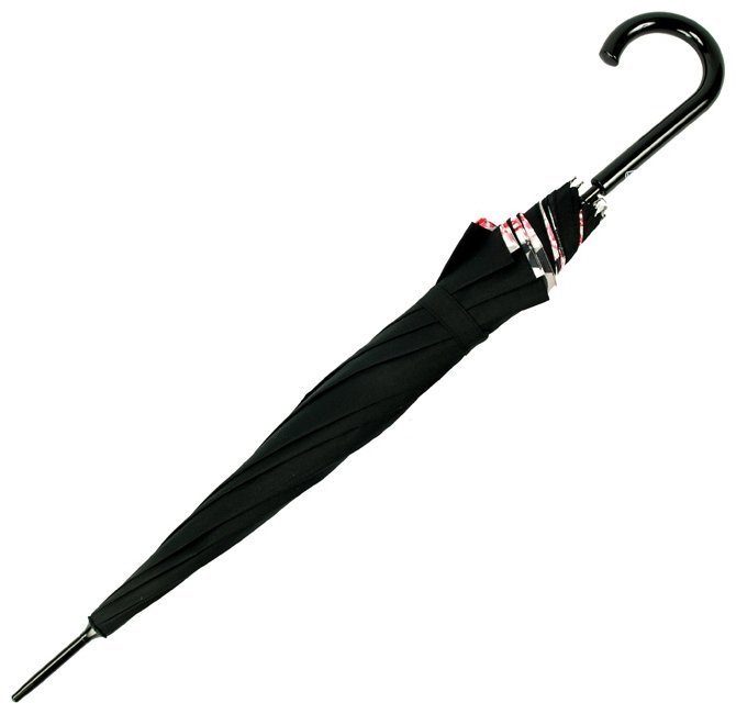 Зонт-трость женский Fulton Bloomsbury-2 L754 Painted Roses (полуавтомат, черный с принтом роз) 93847 modnotak фото №7