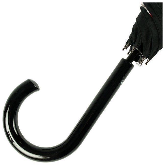 Зонт-трость женский Fulton Bloomsbury-2 L754 Painted Roses (полуавтомат, черный с принтом роз) 93847 modnotak фото №8