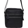 Класична чоловіча сумка-планшет чорного кольору на дві змійки Borsa Leather (21907) - 2