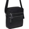 Классическая мужская сумка-планшет черного цвета на две змейки Borsa Leather (21907) - 4