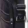 Классическая мужская сумка-планшет черного цвета на две змейки Borsa Leather (21907) - 6