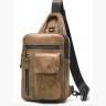 Світло-коричнева сумка через плече з натураьной шкіри Vintage (20096) - 1